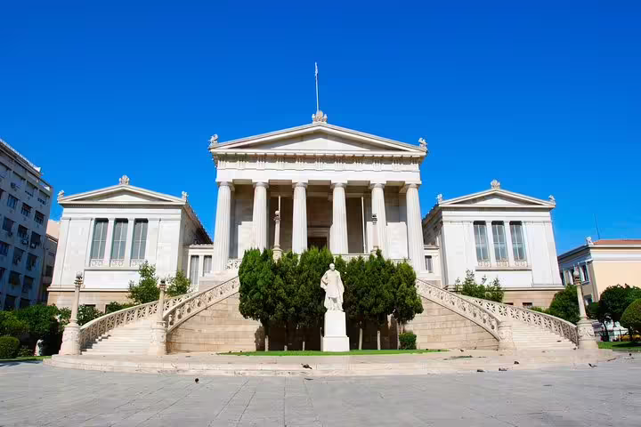 Neoclassical Athens landmark on a private half-day sightseeing tour, ideal for city highlights and photos