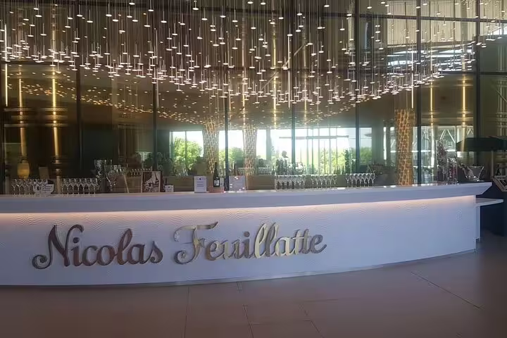 Nicolas Feuillatte Champagne house tasting bar in Reims, featured on Champagne and Reims day trip from Paris