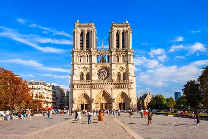 Notre-Dame Cathedral on Paris half-day private guided tour, ideal add-on before Seine cruise and Louvre ticket