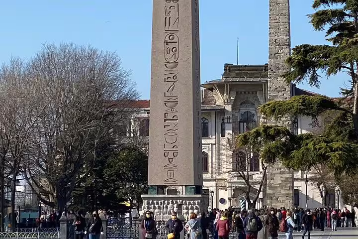 Obelisk of Theodosius at Sultanahmet Square, Istanbul stop on 7-day guided Western Turkey mini group tour