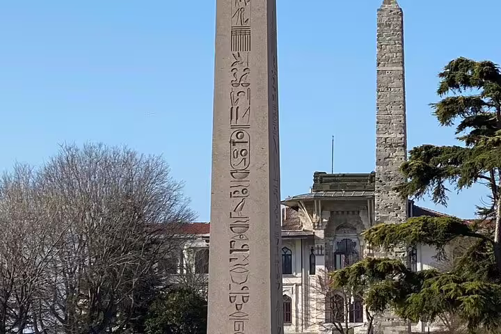 Ancient Egyptian Obelisk of Theodosius in Sultanahmet on a private Istanbul tour, no hidden fees