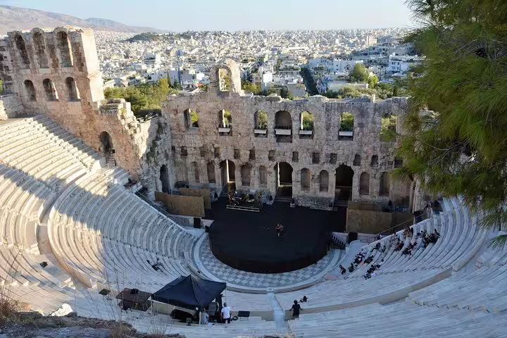 Odeon of Herodes Atticus amphitheater below the Acropolis, Athens, on Viator Exclusive museum and dinner tour