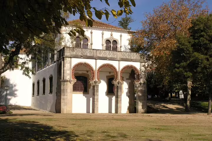 Palácio de Dom Manuel pavilion in Evora gardens, a top stop on the self-guided GPS and audio tour