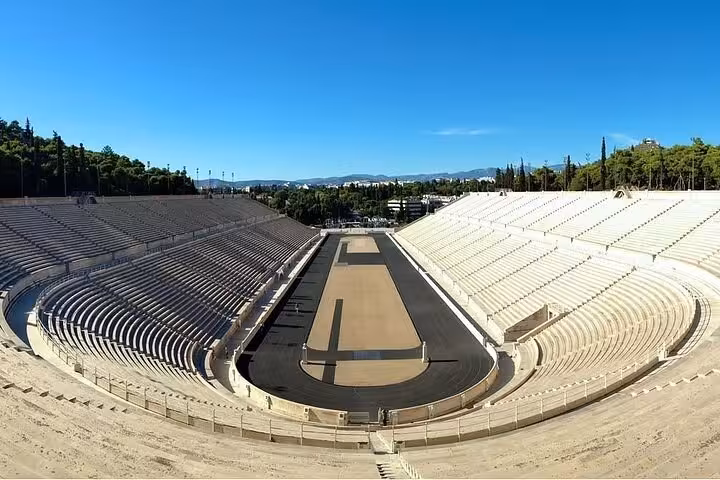 Panathenaic Stadium in Athens on a private full-day Athens and Ancient Corinth biblical tour in Greece