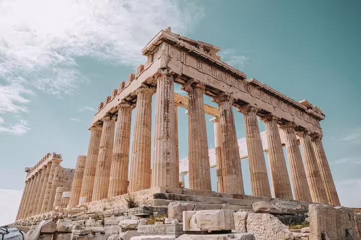 Parthenon on the Acropolis in Athens seen on a private half-day tour with skip-the-line entry and Cape Sounio