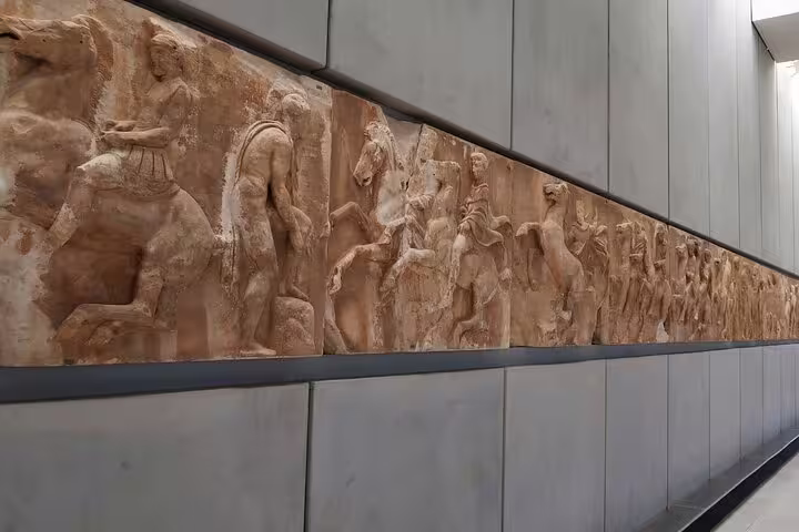 Parthenon frieze relief gallery at the New Acropolis Museum, Athens Acropolis and Parthenon walking tour