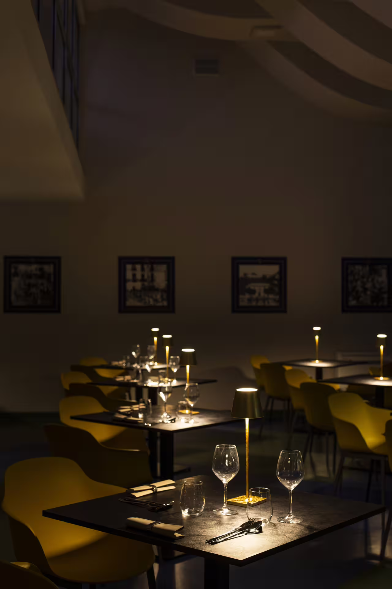 Close-up of refined table setting at pastificio restaurant, ready for intimate gourmet pasta tasting on evening tour