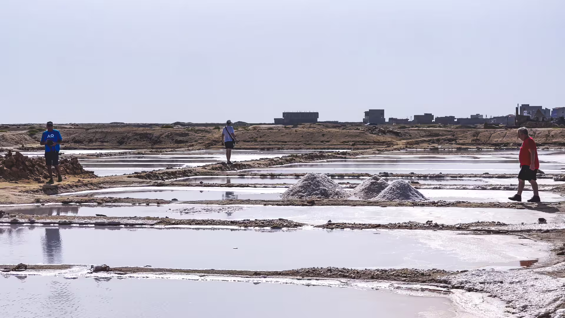 Scenic view of Pedra de Lume salt pans in Sal, Cape Verde, visited on full-day island tour with all fees included