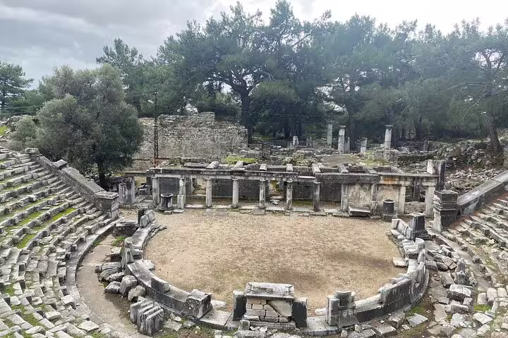 Ancient theater ruins at Pergamum near Kusadasi, a highlight of the 3-day mini group Ephesus tour