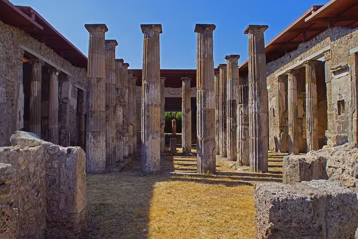 Discover the grandeur of Pompeii’s ancient columns on a skip-the-line tour from Sorrento, ideal for history enthusiasts.