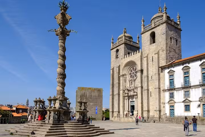 Discover Porto Cathedral's stunning architecture and historical square on a private two-day tour from Porto.