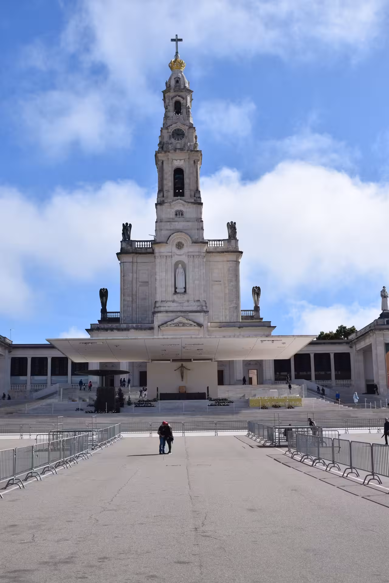 Sanctuary of Our Lady of Fatima basilica and plaza, iconic stop on Porto to Lisbon private transfer