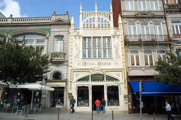 Explore the historic Livraria Lello in Porto's city center, a must-visit landmark on our e-bike tour with a local guide.