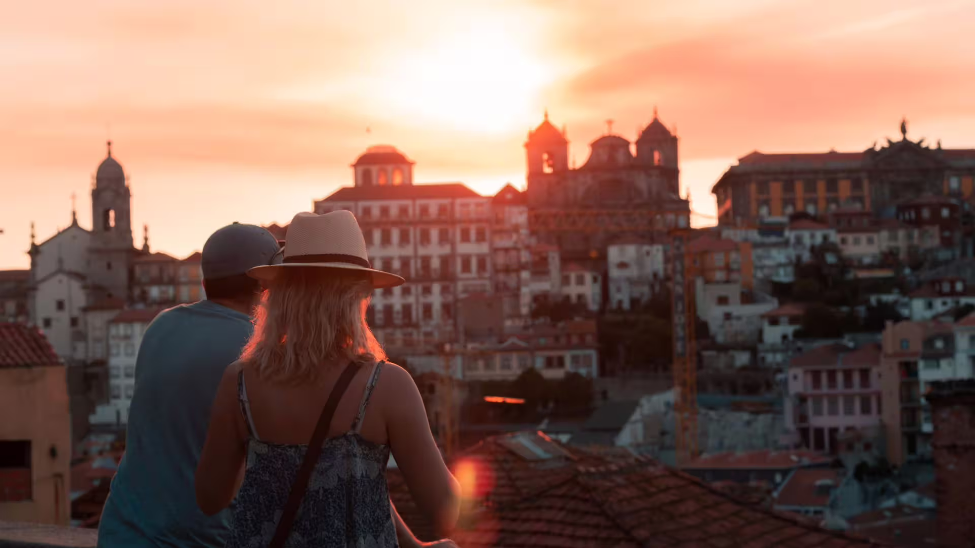 Image of guests enjoying the view from a viewpoint, where a surprise awaits on Cooltour Oporto's Porto Fado & Wine Tour