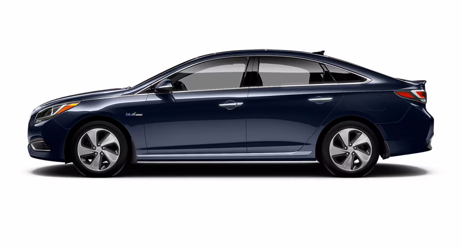Sleek blue sedan available for efficient private car transfers from Porto to Povoa de Varzim.
