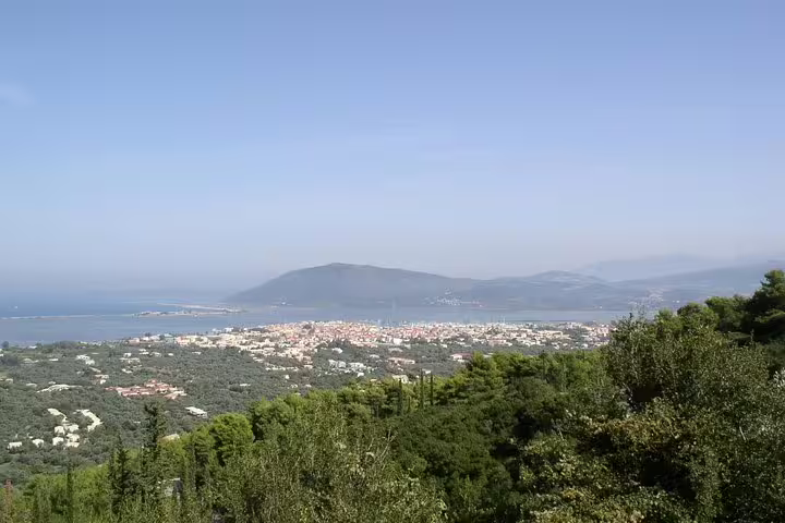 Private chauffeur car by the Ionian Sea, luxury Lefkada to Athens transfer with door-to-door service