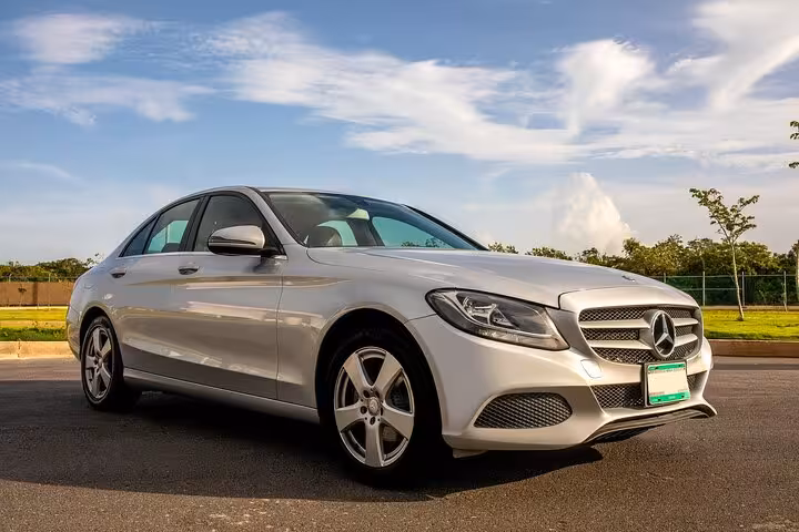 Modern sedan ready for private car transfer from Sharm El Sheikh to Cairo with comfortable long-distance ride