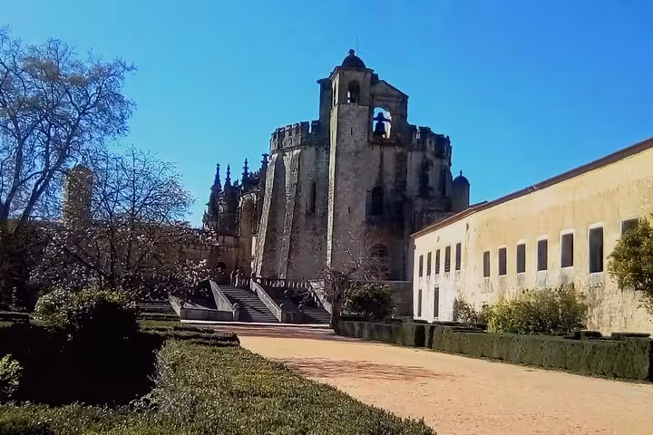Discover the Convent of Christ's grand architecture and serene gardens on the Private Tour of 1 to 8 Templars.