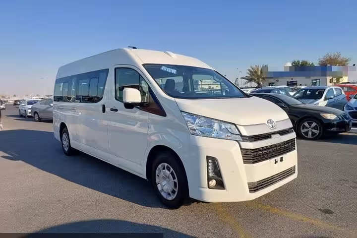 Modern air-conditioned minibus for private transfer from Hurghada to Aswan, Egypt door-to-door ride