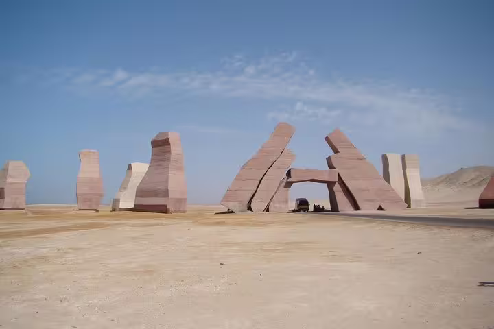 Desert rock formations at Ras Mohammed National Park on a private day tour with snorkeling from Sharm El Sheikh
