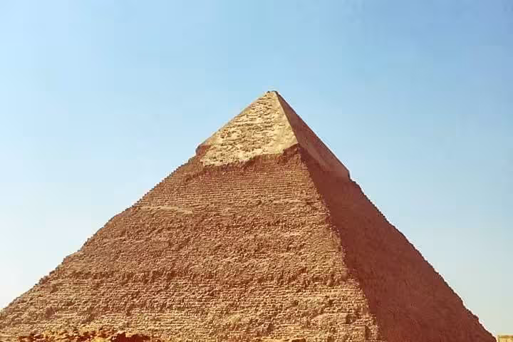 Close-up of the Red Pyramid at Dahshur near Cairo, visited on Hurghada to Cairo one-day trip