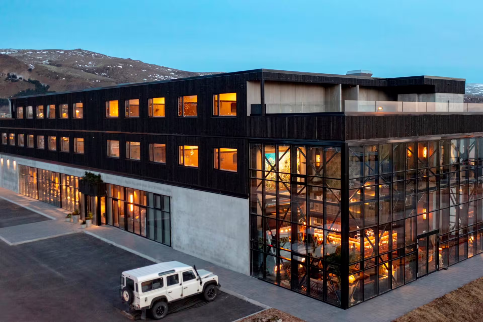 Modern hotel base near Reykjadalur for private hot river hike tour from Reykjavik, Iceland Golden Circle area