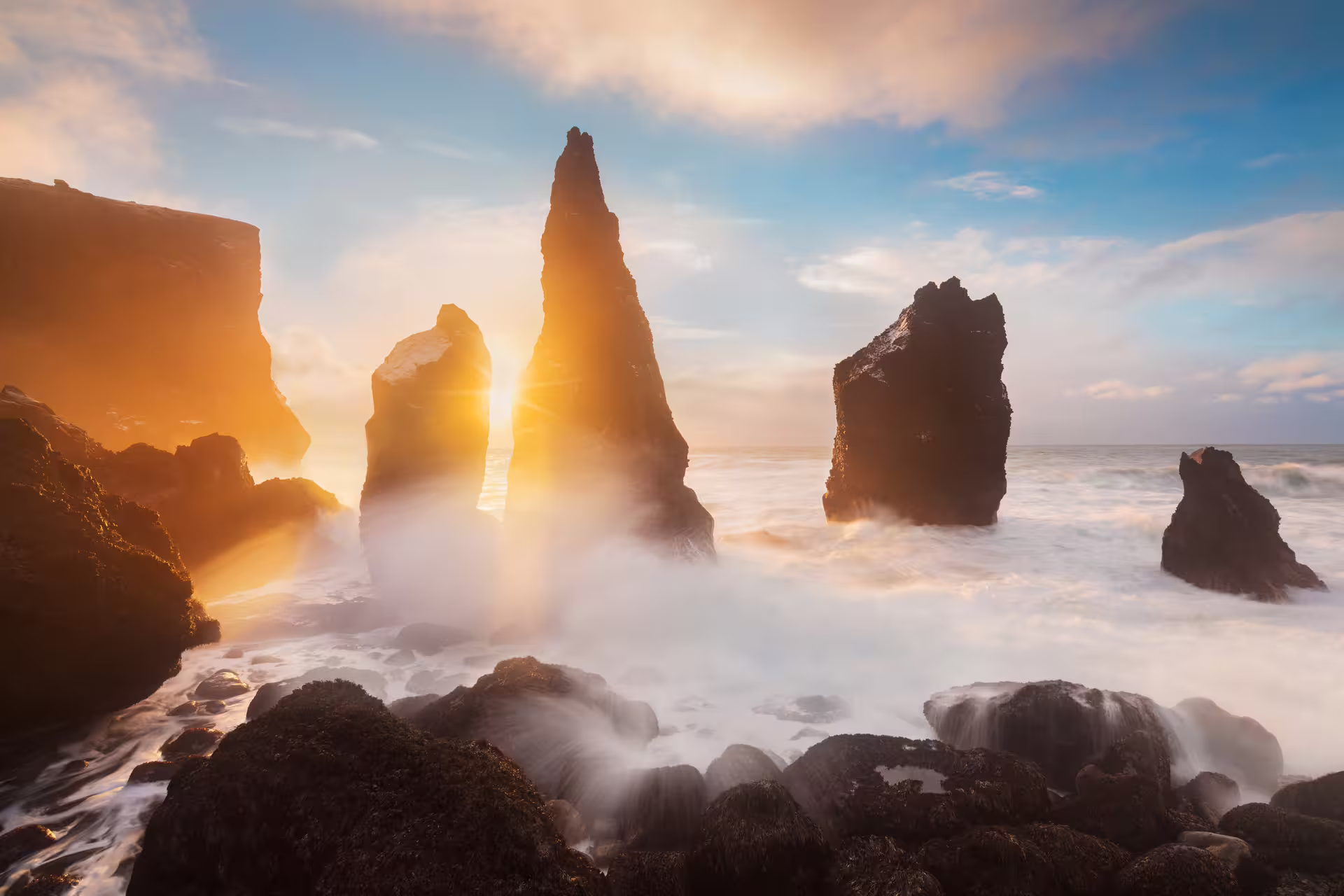 A pictue of Reykjanestá rocks