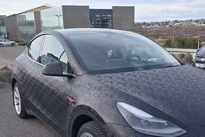 Luxury car ready for Reykjavik private transfer to Blue Lagoon, offering comfort and style for your Icelandic journey.