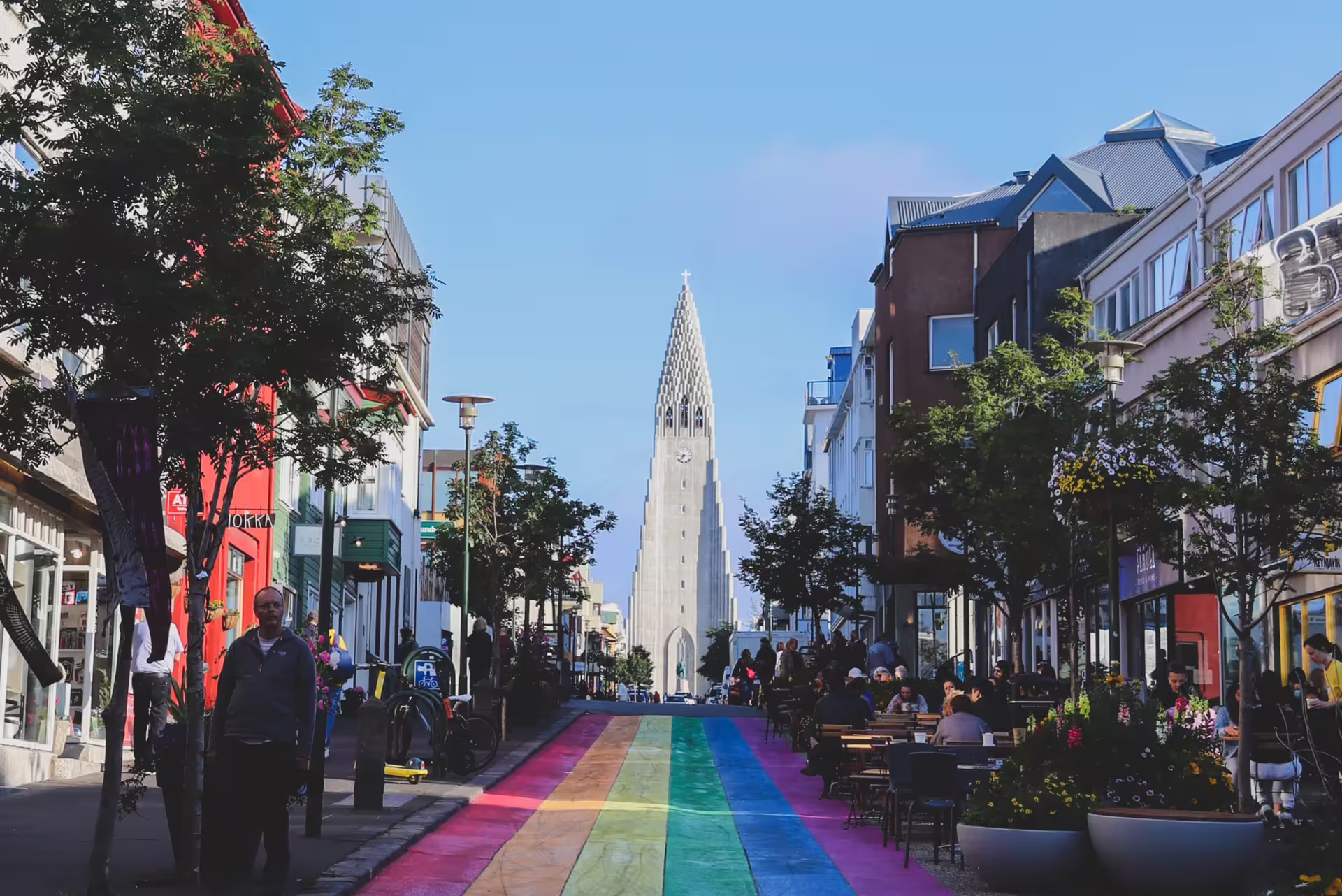 Skólavörðustígur, aka Reykjavik Rainbow Street
