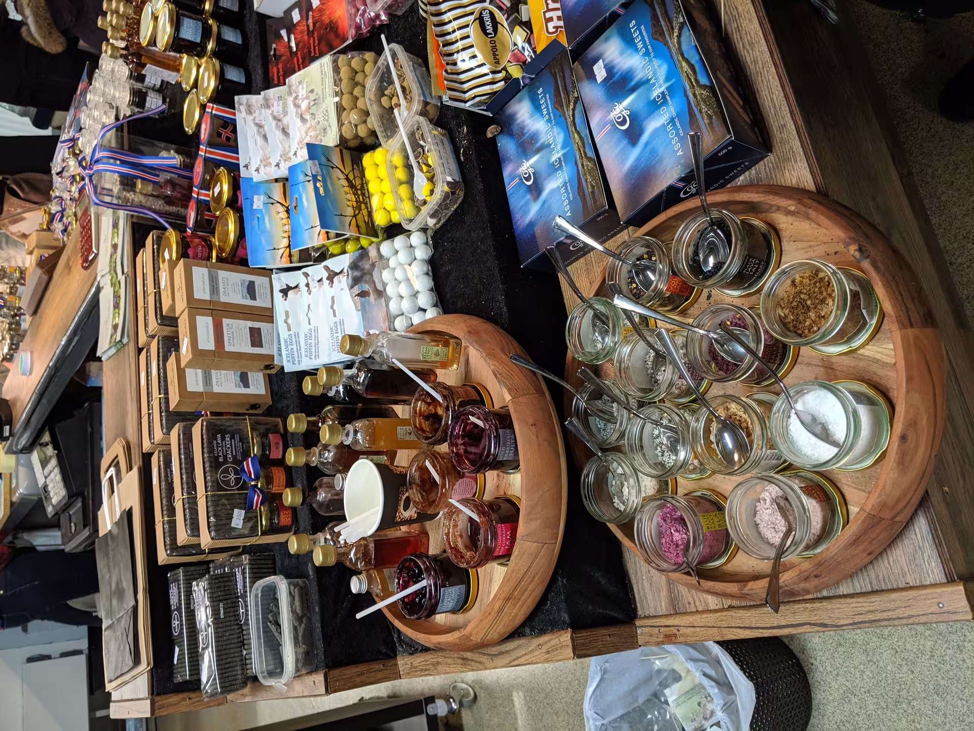 A selection of local food items