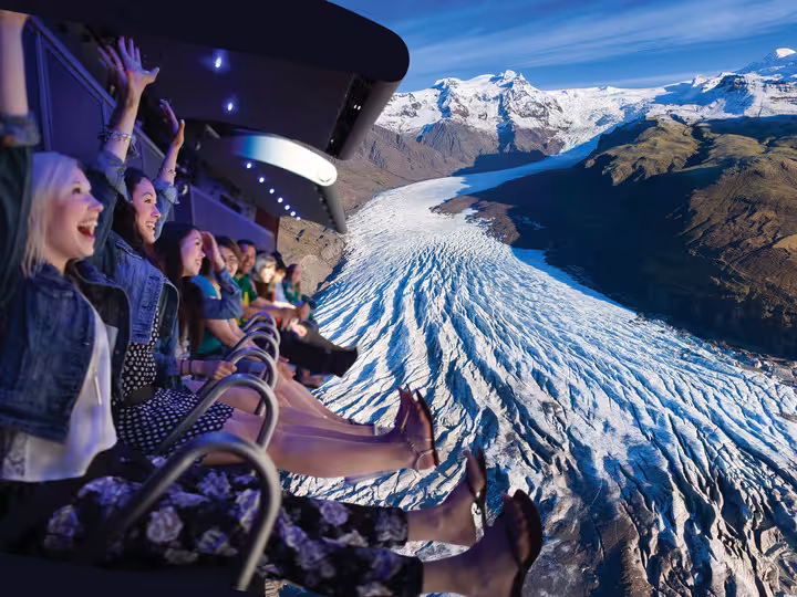 Combine an unforgettable whale watching tour from Reykjavík Harbour with FlyOver Iceland, an immersive flight experience showcasing Iceland’