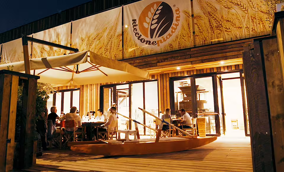 Evening dining at Rimini Piadina Museum, Riccione Piadina venue with traditional lunch or dinner experience