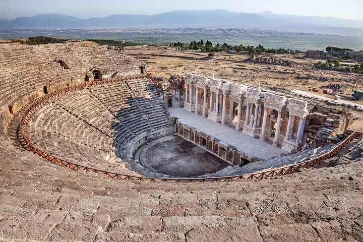 Discover the grandeur of the Roman theater in Hierapolis on the 4-day 7 Churches of Revelation Tour.