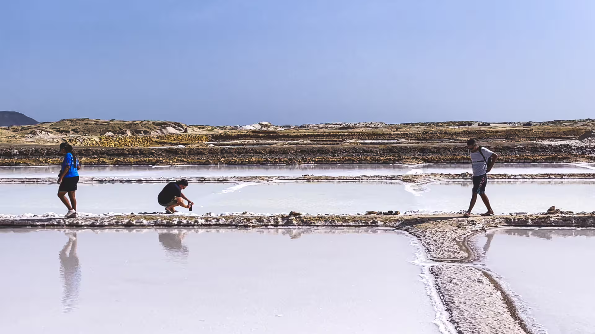 Travelers explore Pedra de Lume salt pans on Sal Island full-day tour, with lunch and all fees included
