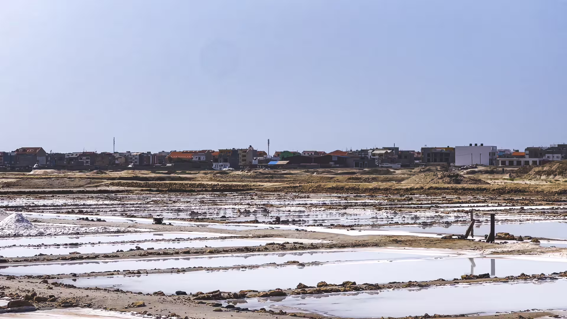 Salinas de Santa Maria on Sal Island, Cabo Verde, scenic stop on full-day all-inclusive tour with fees