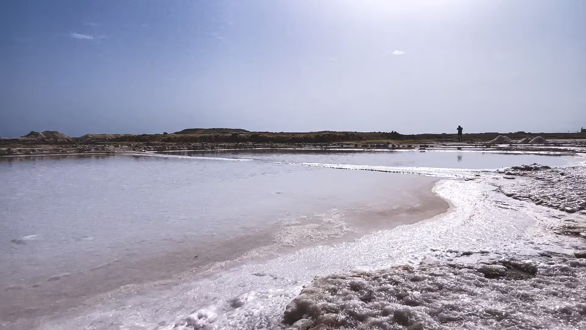 Sunlit Pedra de Lume salt pans and crusty shoreline, Sal Island day tour highlight with lunch and fees included