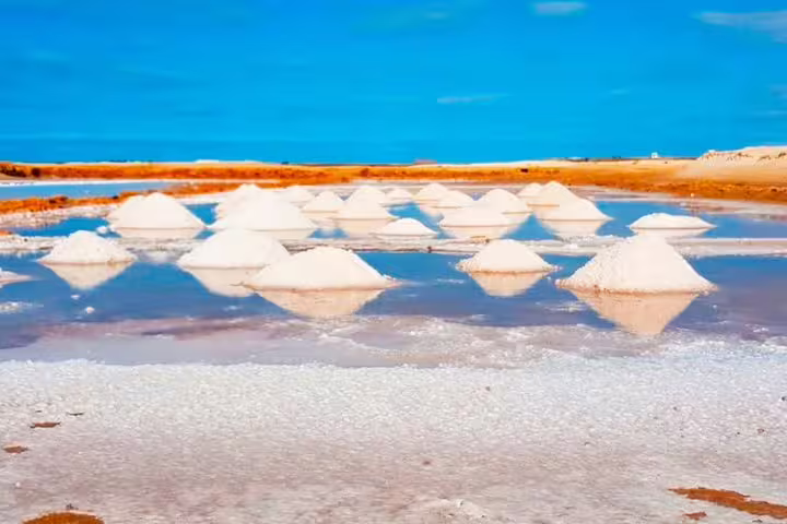 Salinas de Pedra de Lume salt pans on Sal Island, a scenic stop near Santa Maria airport transfers