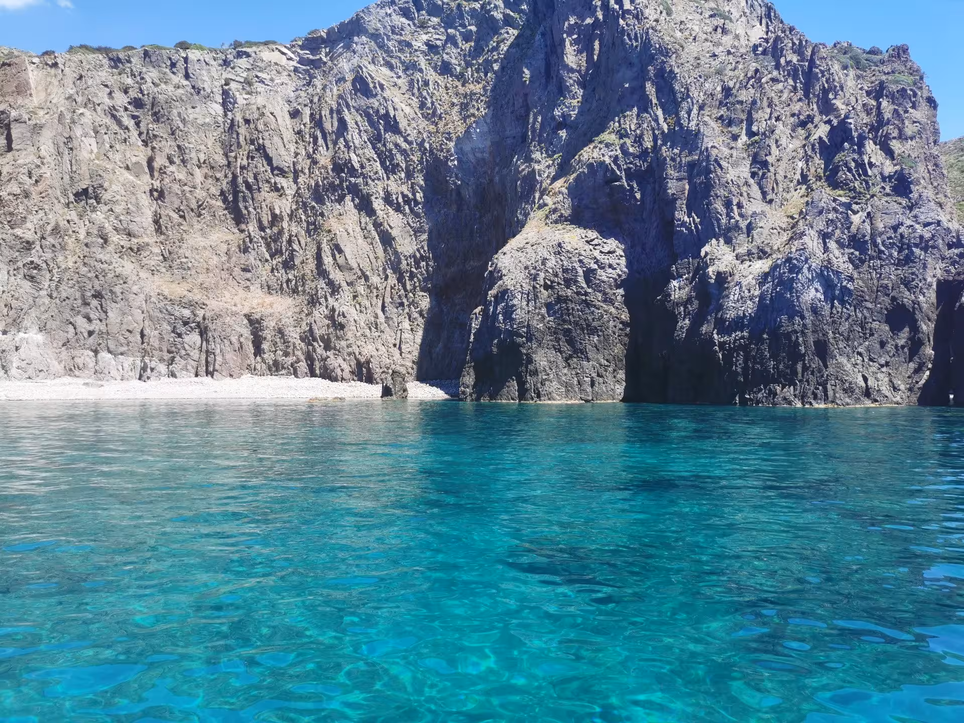 Explore the stunning rocky coastline and clear turquoise waters on the Sant'Antioco to Carloforte RIB tour.