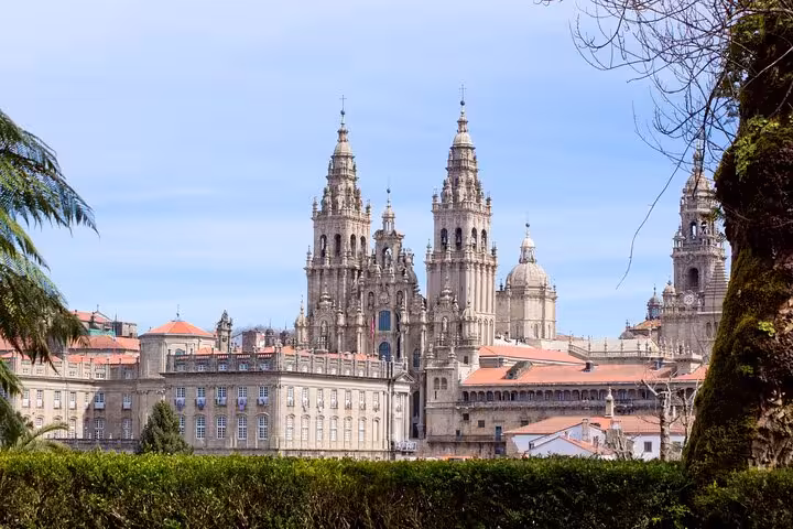 Explore the majestic towers of Santiago de Compostela Cathedral on a private 2-hour guided city walk tour.