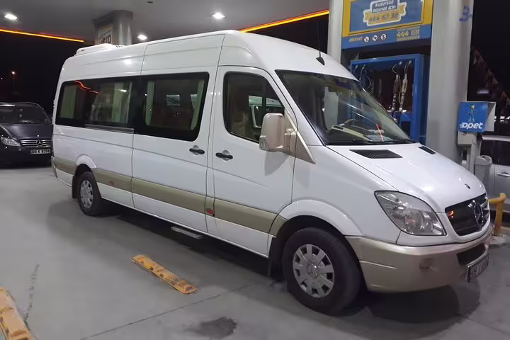 Comfortable tour minibus transfer for 5-day Seven Churches of Asia Minor tour in Turkey, Smyrna to Sardis
