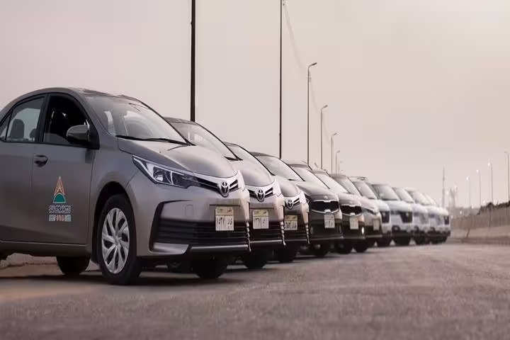 Fleet of air-conditioned cars for Sharm El Sheikh to Taba private transfer, reliable door-to-door service