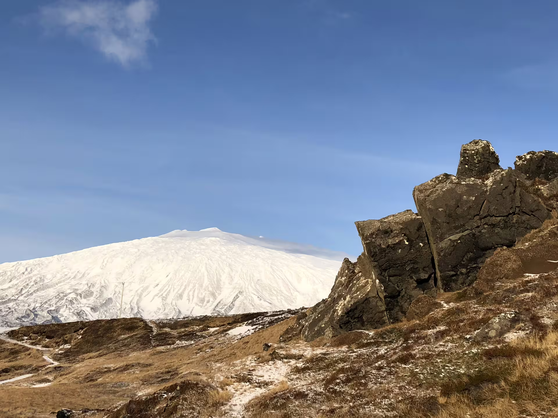 Ice covered volcano Snæfellsjökull Iceland