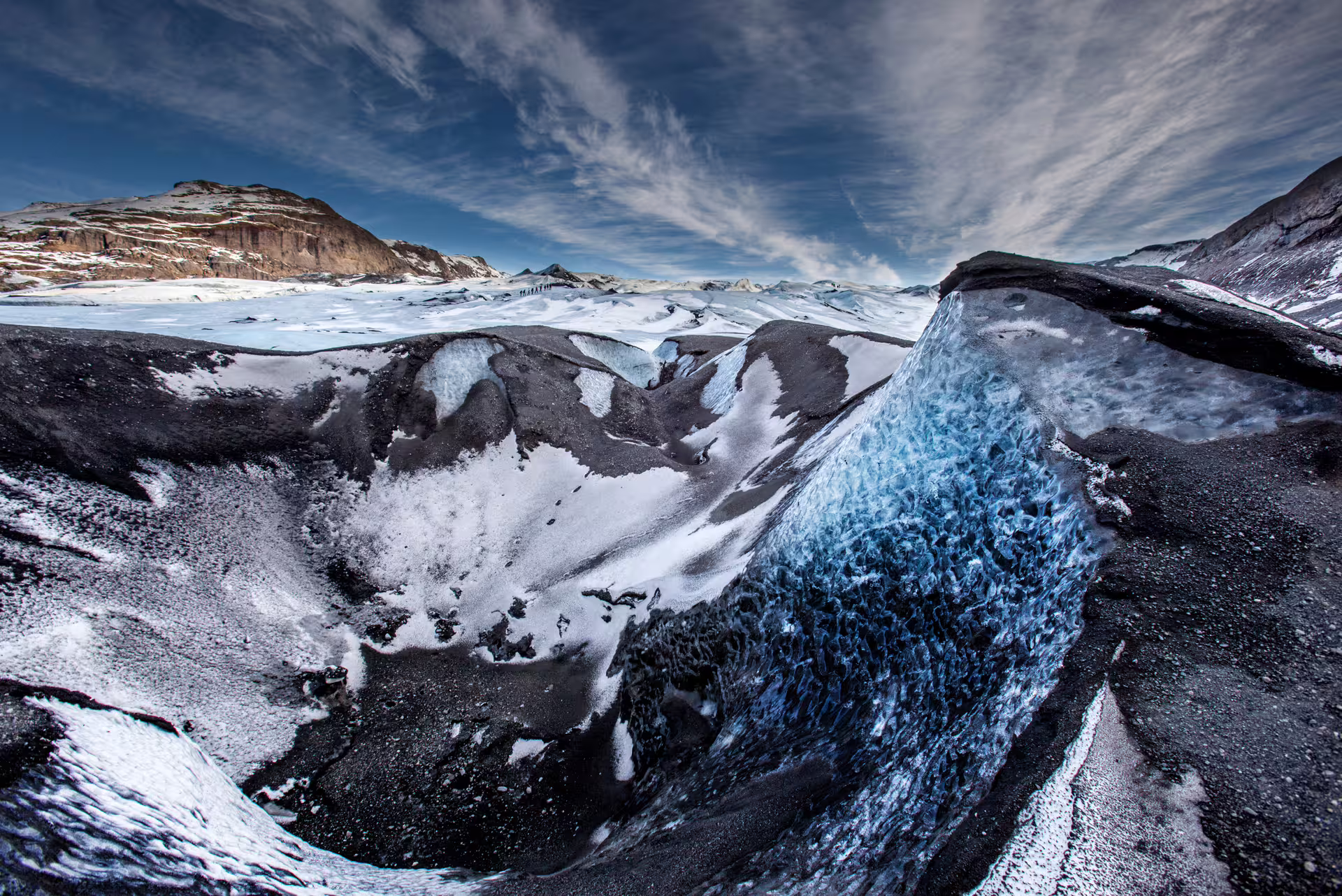 Sólheimajökull glacier valley