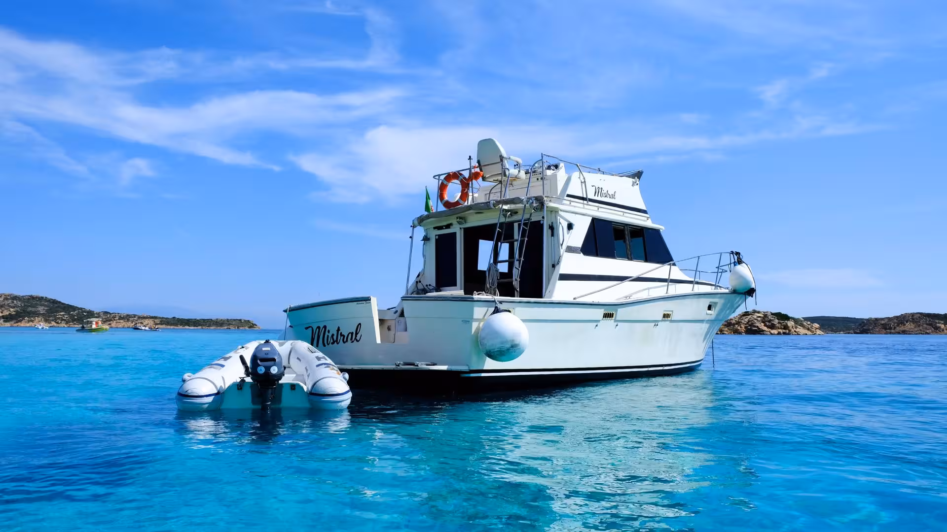 Experience the ultimate speedboat tour in La Maddalena Archipelago, gliding over stunning turquoise waters.