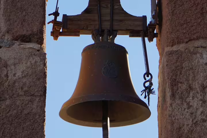 Historic bell at St Catherine Monastery in Sinai, visited on the overnight Mount Sinai and monastery tour from Cairo