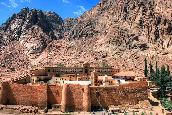St Catherine Monastery at the foot of Mount Sinai, a highlight of the overnight tour from Cairo, Egypt
