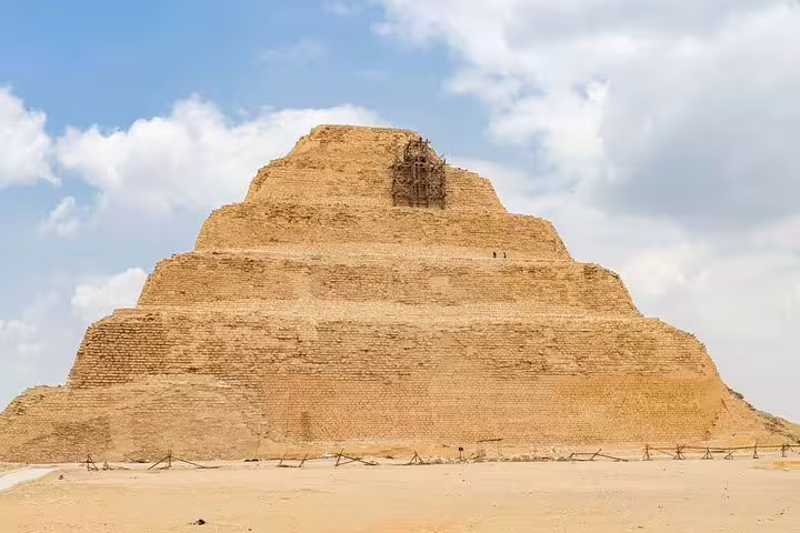 Step Pyramid of Djoser at Saqqara near Cairo, must-see on layover tour to pyramids and Memphis