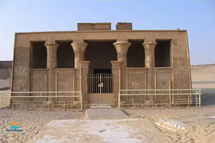 Entrance of the Tel El Amarna temple in El Minya, highlight of a private 2-day Cairo to Amarna tour