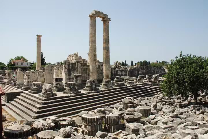 Temple of Artemis archaeological site at Ephesus on a 2-day small-group tour from Izmir, Turkey, ruins view