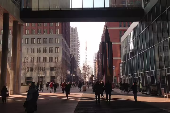 Modern street scene in The Hague city center, part of Your Own Hague behind-the-scenes walking tour